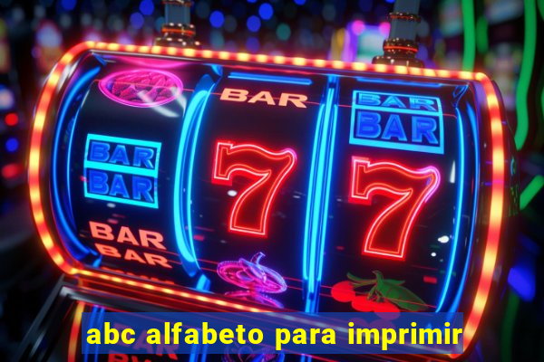 abc alfabeto para imprimir